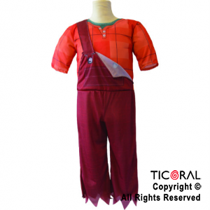 DISFRAZ RALPH EL DEMOLEDOR CON MUSCULO TALLE 2 x 1